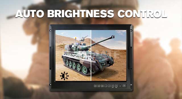 20.1-inch Rack Mount Protective Glass Defense Display features with Auto Brightness Control 20.1-inch Rack Mount Protective Glass Defense Display features with Auto Brightness Control
