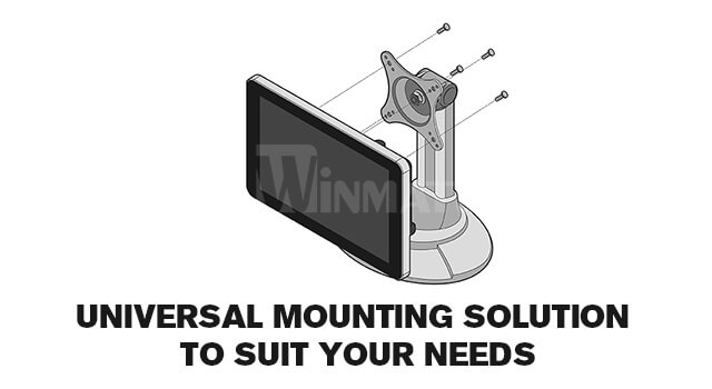 Winmate chasis high brightness display with universal mounting solution to suit your needs Winmate chasis high brightness display with universal mounting solution to suit your needs