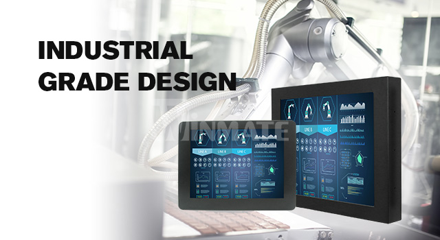 Winmate industrial grade design rear mount display