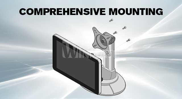 Winmate G-WIN GC Series Bay Trail Panel PC R10IB3S-GCT2(HB) with Comprehensive Mounting Winmate G-WIN GC Series Bay Trail Panel PC R10IB3S-GCT2(HB) with Comprehensive Mounting