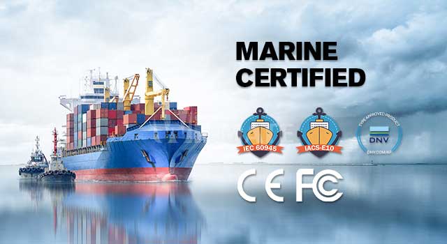 Winmate Marine Panel PC with DNVGL-CG-0339 Standard, IEC60945, and IACS-E10 marine certified Winmate Marine Panel PC with DNVGL-CG-0339 Standard, IEC60945, and IACS-E10 marine certified