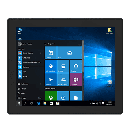 R19ITWS-MHA3-EX | 19" Intel® Core™ i5-1135G7 M Series HMI Panel PC | Winmate