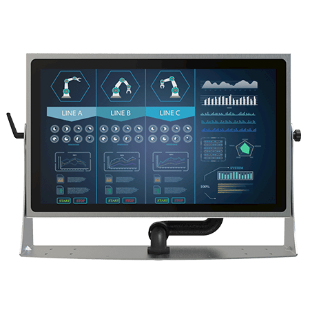 W22L100-SPA369-P1 | 21.5" IP69K Stainless P-Series Display | Winmate