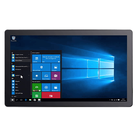 W24IP3S-GCA2 | 23.8" Intel® Pentium® N4200 G-WIN GC-Series Front IP65 PCAP Panel PC | Winmate