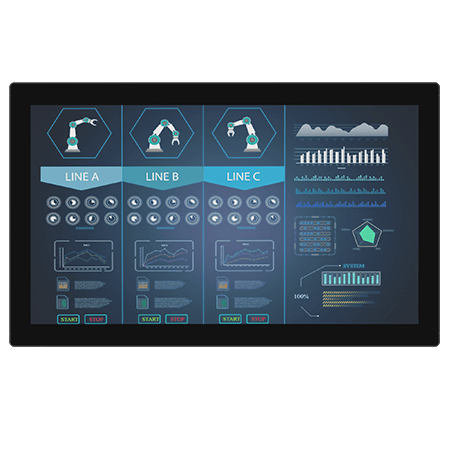 W32L100-PCA4OD | 32" PCAP Touch Chassis Display | Winmate
